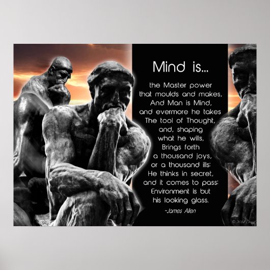 De denker poster (Voorkant)