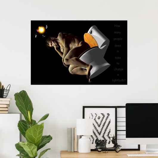 De denker poster (Thuiskantoor)