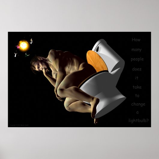 De denker poster (Voorkant)