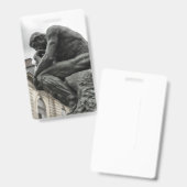 De Denker Rodin Parijs Beeldhouwwerk Badge (Voor- en achterkant)