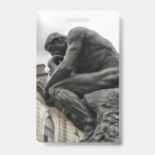 De Denker Rodin Parijs Beeldhouwwerk Badge