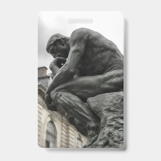 De Denker Rodin Parijs Beeldhouwwerk Badge (Voorzijde)