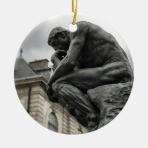 De Denker Rodin Parijs Beeldhouwwerk Keramisch Ornament