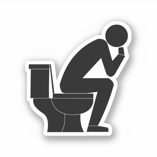 De denker sticker (Voorkant)