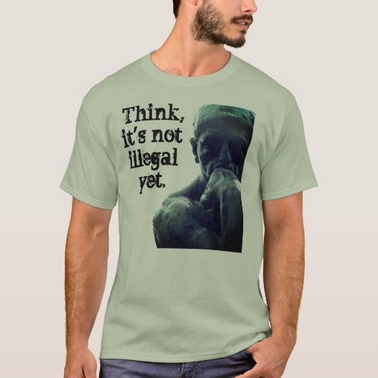 De denker t-shirt (Voorkant)