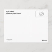 De dennenbomen briefkaart (Achterkant)