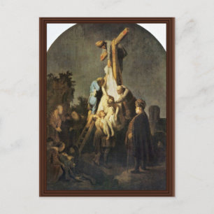 De depositie. Door Rembrandt Van Rijn Briefkaart
