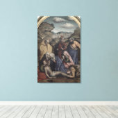 De depositie (olie op canvas) canvas afdruk (Insitu (Houten vloer))