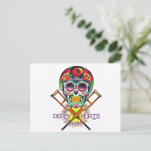 De derby kwetst briefkaart (Staand voorkant)