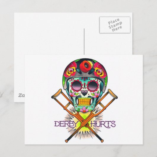 De derby kwetst briefkaart (Voorkant / Achterkant)