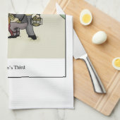 De derde Cartoon van Beethoven Theedoek (Quarter Fold)