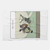 De derde Cartoon van Beethoven Theedoek (Horizontaal)