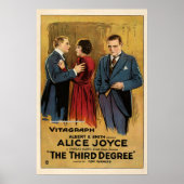  De Derde Graad 1919 Silent Crime Film Poster (Voorkant)