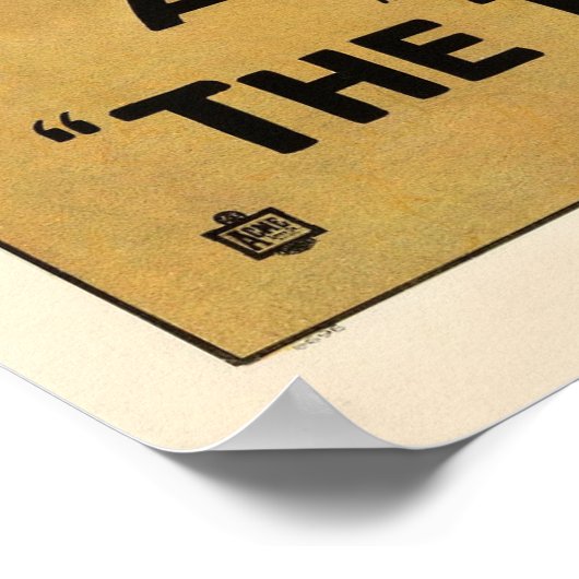  De Derde Graad 1919 Silent Crime Film Poster (Hoek)