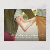 De derde keer is een Kosten Verander de Datum Aankondigingskaart (Voorkant)