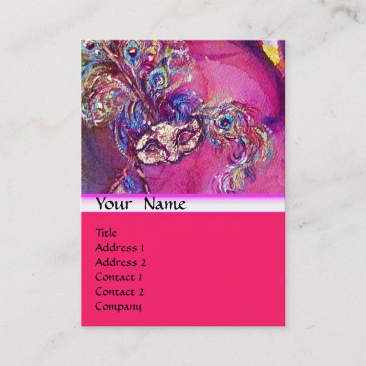 DE DERDE MASK / Costume Designer , theaterartiest Visitekaartje (Voorkant)