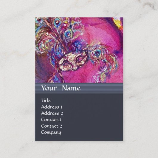 DE DERDE MASK / Costume Designer , theaterartiest Visitekaartje (Voorkant)