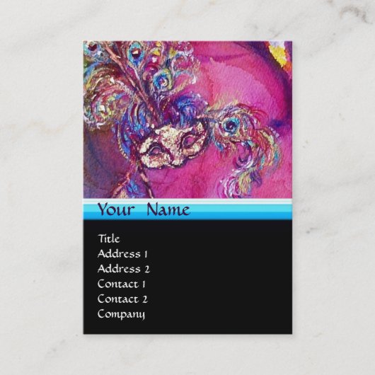 DE DERDE MASK / Costume Designer , theaterartiest Visitekaartje (Voorkant)