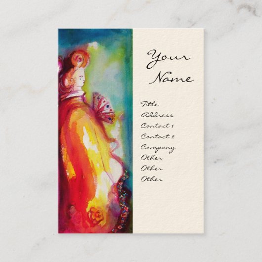 DE DERDE MASK / Costume Designer , theaterartiest Visitekaartje (Voorkant)