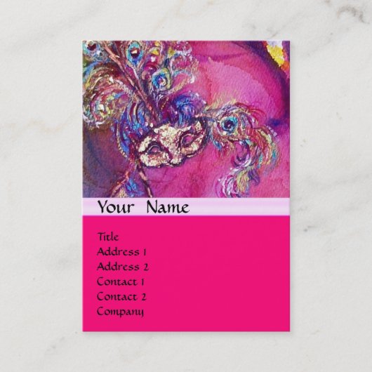 DE DERDE MASK / Costume Designer , theaterartiest Visitekaartje (Voorkant)