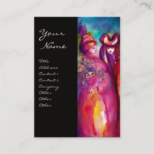 DE DERDE MASK / Costume Designer , theaterartiest Visitekaartje (Voorkant)