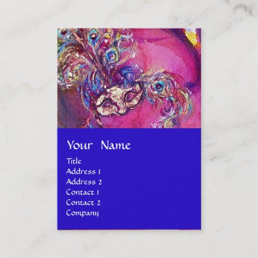 DE DERDE MASK / Costume Designer , theaterartiest Visitekaartje (Voorkant)