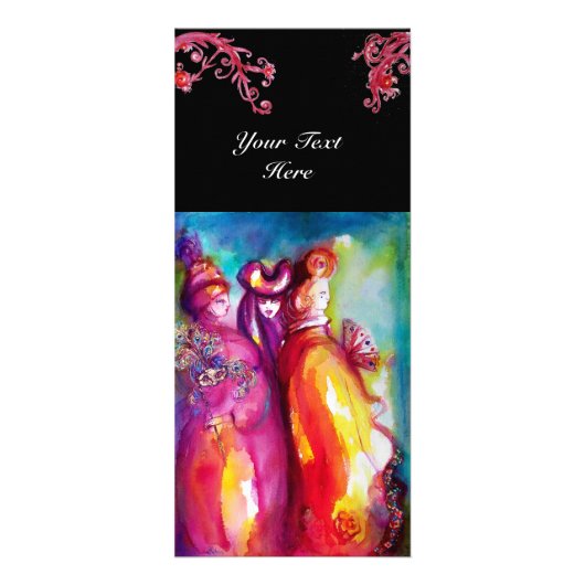 DE DERDE MASK-kostudeontwerper, theaterartiest Reclamekaart (Voorkant)