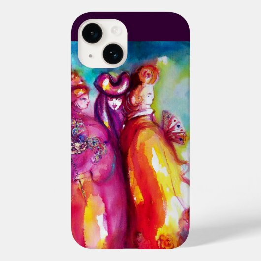 DE DERDE MASK/Venetiaanse Carnival Masquerade Case-Mate iPhone Case (Achterkant)