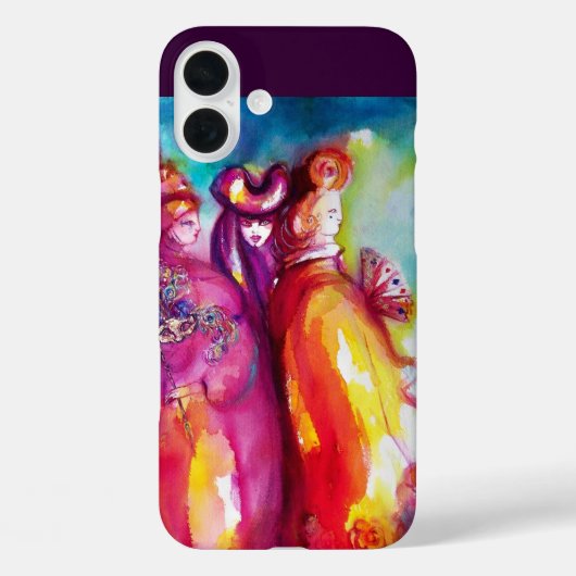 DE DERDE MASK/Venetiaanse Carnival Masquerade Case-Mate iPhone Case (Achterkant)