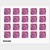 DE DERDE MASK/Venetiaanse Masquerade Vierkante Sticker (Vel)