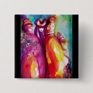 DE DERDE MASK VIERKANTE BUTTON 5,1 CM