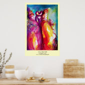 DE DERDE MASKBAL/Venetiaanse Carnival Masquerade B Poster (Keuken)