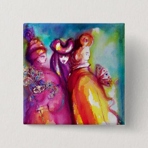 DE DERDE MASKER - Detail 1 Vierkante Button 5,1 Cm