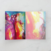 DE DERDE MASKER/VENTIETISCHE MASKERADE, roze paars Kaart (Binnen)