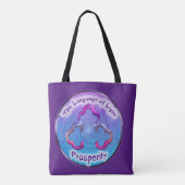 De derde oog chakra - symbool welvaart tote bag (Achterkant)