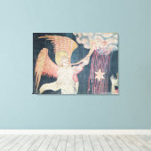 De derde trompet en de Wormwood Star Canvas Afdruk (Insitu (Houten vloer))