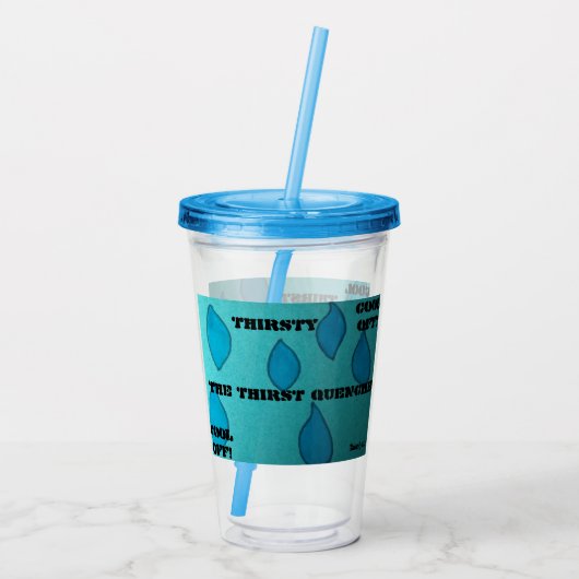 DE DERDE TUMBLER ACRYL DRINKBEKER (Achterkant)