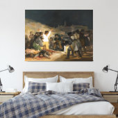 De derde van mei 1808 door Francisco Goya Canvas Afdruk (Insitu (Slaapkamer))