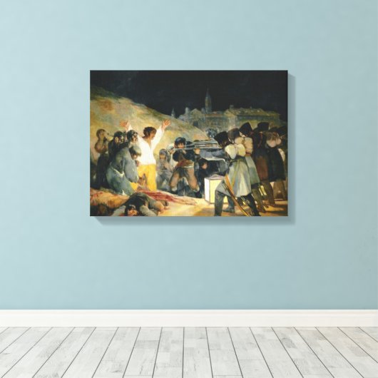 De derde van mei 1808 Francisco Goya Canvas Afdruk (Insitu (Houten vloer))