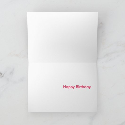 De derde verjaardag kaart (Binnen)