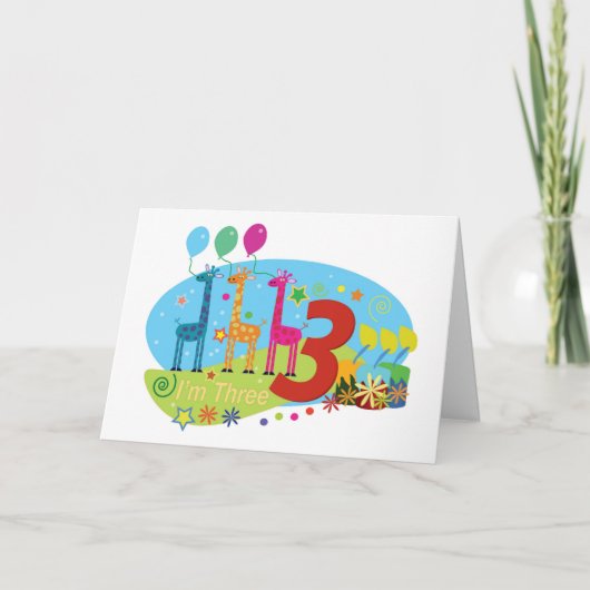 De derde verjaardag kaart (Voorkant)