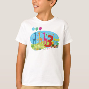 de derde verjaardag t-shirt