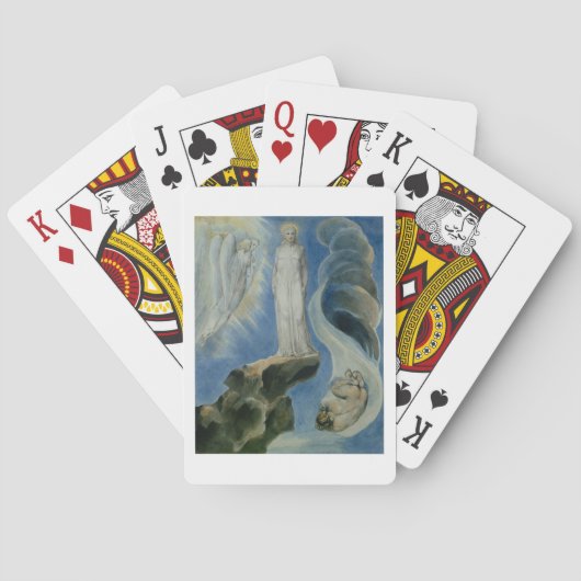 De derde verzoeking speelkaarten (Achterkant)