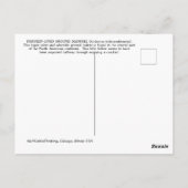 De dertien-gevoerde Eekhoorn van de Grond Briefkaart (Achterkant)