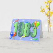 De dertigste Kaart van de Verjaardag 1983 (Gele Bloem)