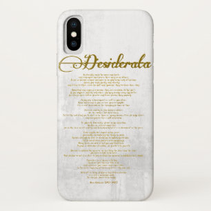 De Desiderata "Gewenst dingen" Case-Mate iPhone Case