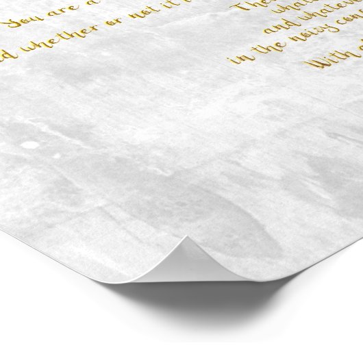 De Desiderata "Gewenst dingen" Poster (Hoek)