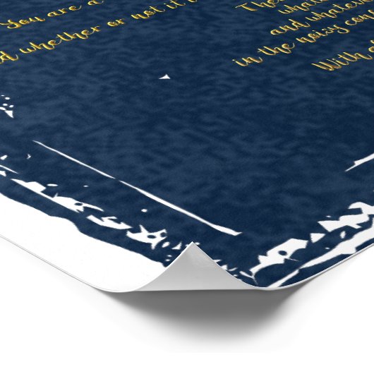 De Desiderata "Gewenst dingen" Poster (Hoek)