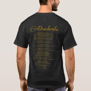 De Desiderata "Gewenst dingen" T-shirt