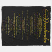 De Desiderata "Gewenste Dingen" DIY Kleur Fleece Deken (Voorkant (Horizontaal))